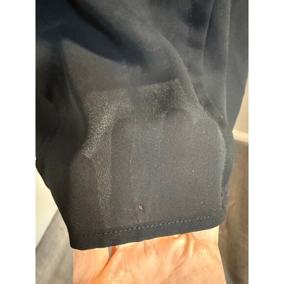 Anthropologie Maeve Sleeveless Blouse Top Black Cut Out Neck Size S - Picture 5 of 6